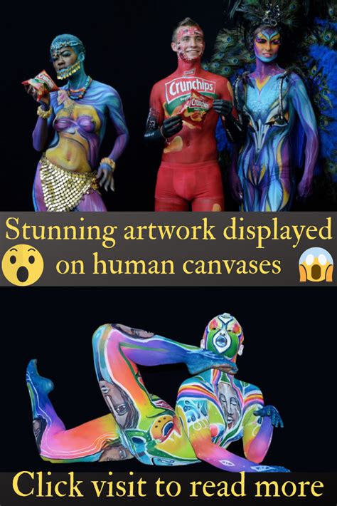 Stunning artwork displayed on human canvases